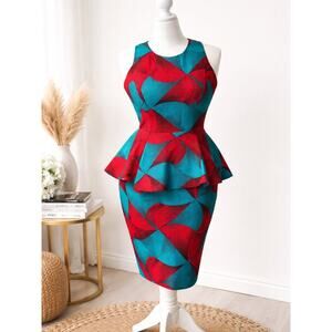 Ray Darten Women’s African Print Dress Size 1x Plus Size